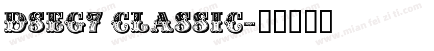DSEG7 Classic字体转换
